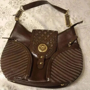 Designed in New York by Sharif leather shoulder bag